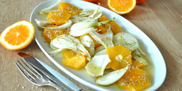 Insalata invernale di arance e finocchi Insalata invernale