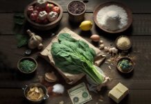 Alimentazione a basso costo: come scegliere i cibi giusti Tavolo di legno con cibo