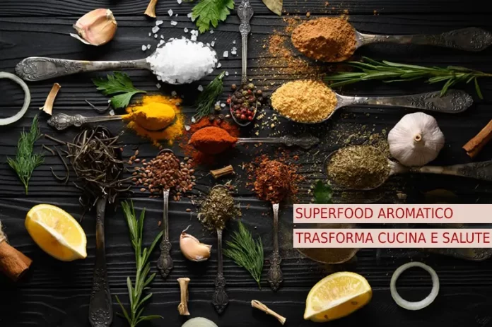 aglio superfood salute aglio spezie sul tavolo